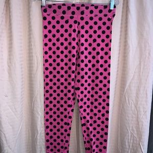 PINK Polkadot leggings